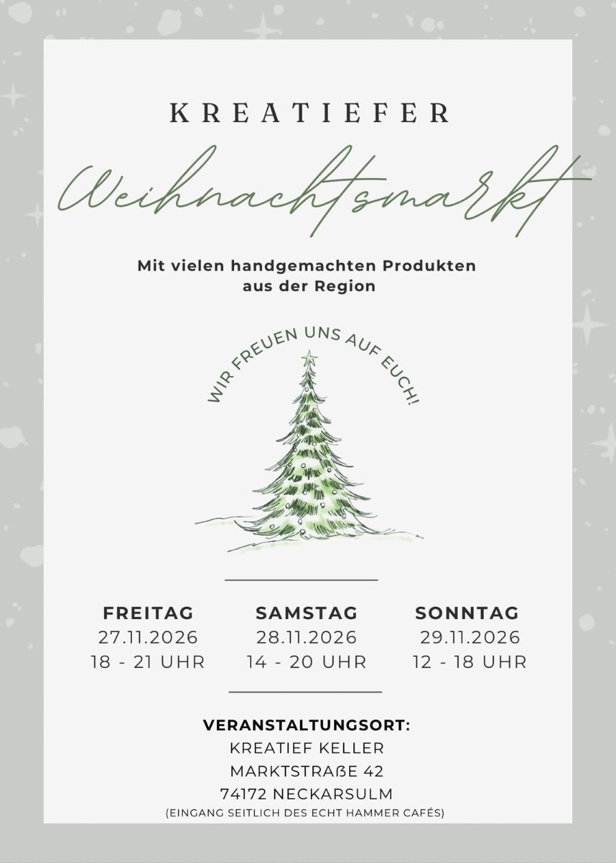 Kreatiefer Weihnachtsmarkt 2026