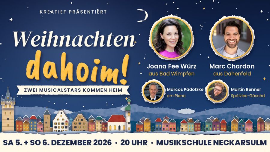 Weihnachten dahoim! - Zwei Musicalstars kommen heim